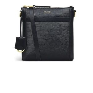 NWT Radley London DERBY STREET Small Ziptop Crossbody, Black